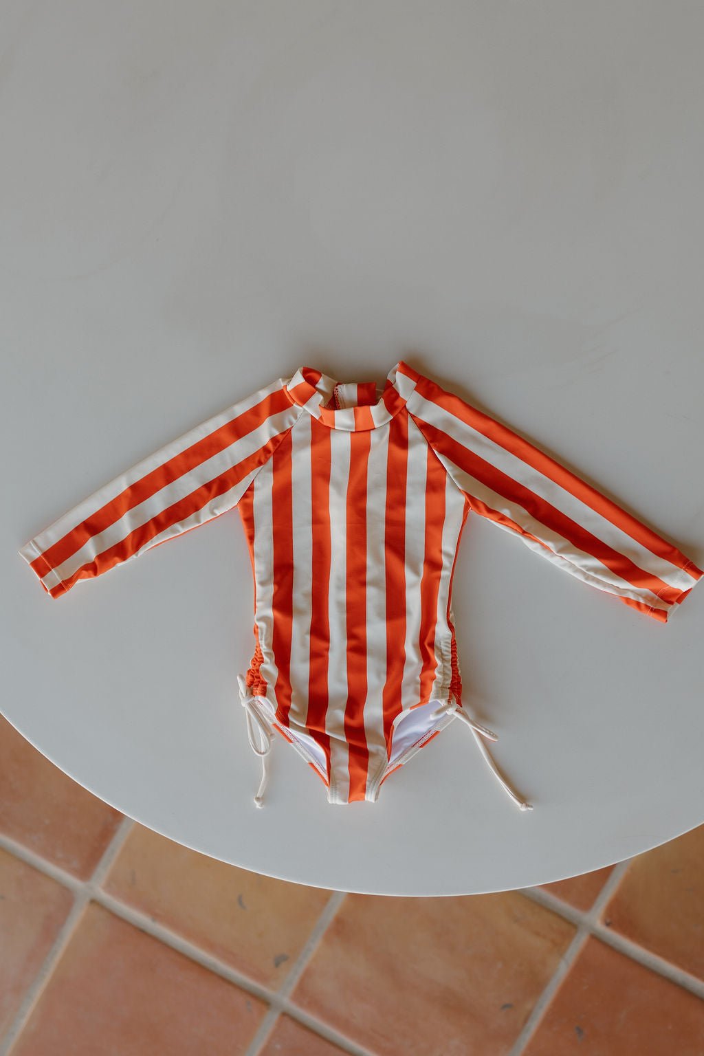Girls Long Sleeve Swimsuit | Poolside - Tenth & Pine - Swimsuit - 0 - 6 Months - forever french baby
