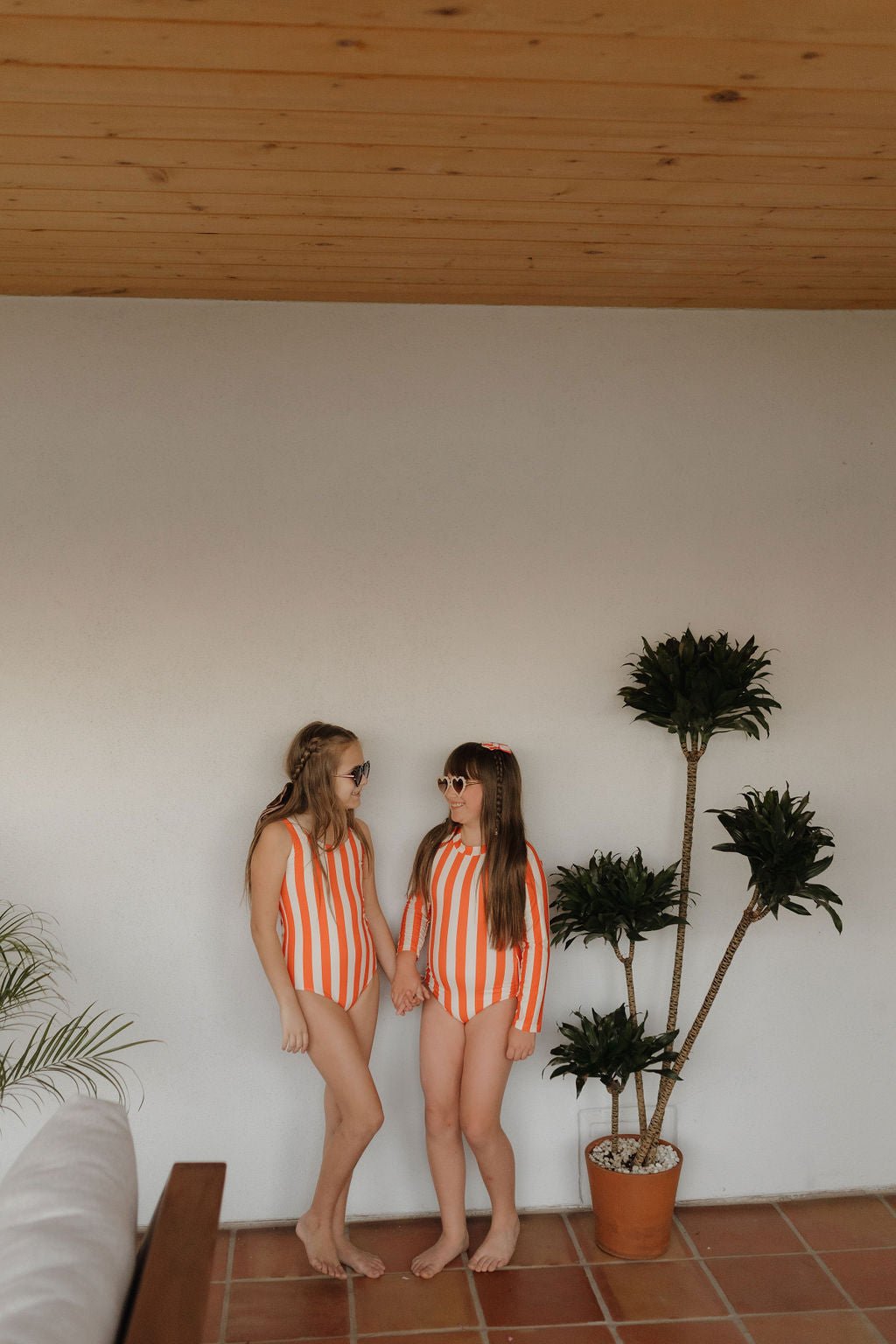 Girls Long Sleeve Swimsuit | Poolside - Tenth & Pine - Swimsuit - 0 - 6 Months - forever french baby