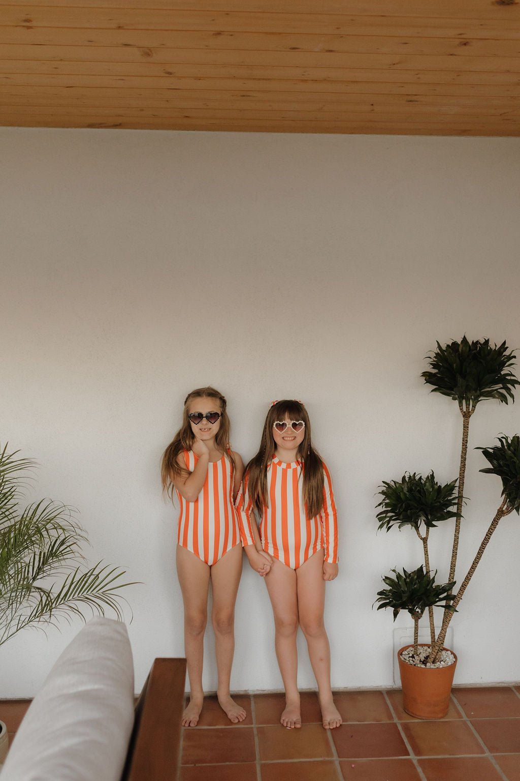 Girls Long Sleeve Swimsuit | Poolside - Tenth & Pine - Swimsuit - 0 - 6 Months - forever french baby