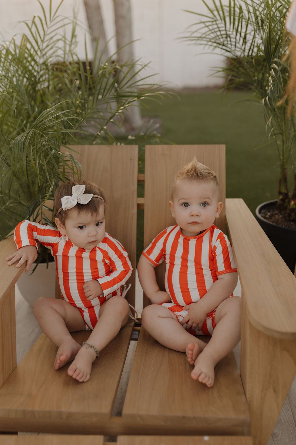 Girls Long Sleeve Swimsuit | Poolside - Tenth & Pine - Swimsuit - 0 - 6 Months - forever french baby