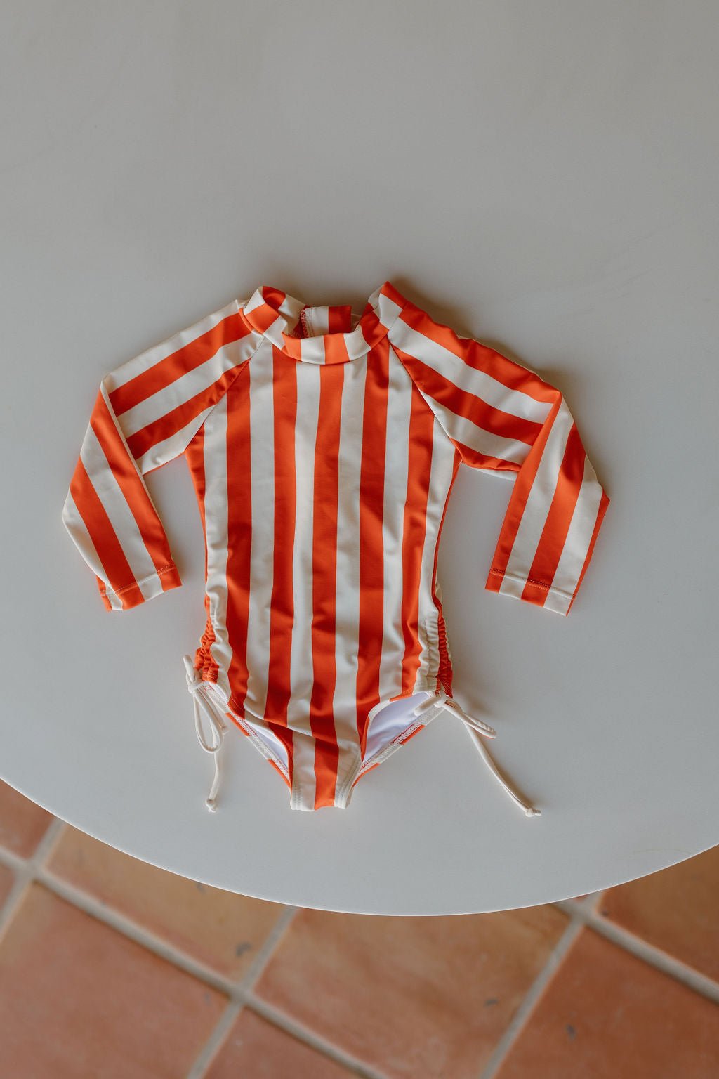 Girls Long Sleeve Swimsuit | Poolside - Tenth & Pine - Swimsuit - 0 - 6 Months - forever french baby