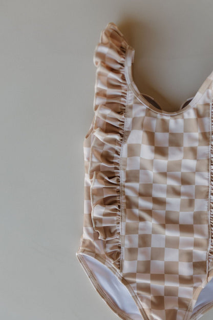 Girls Sleeveless Swimsuit | Coastline - Tenth & Pine - Swimsuit - 0 - 6 months - forever french baby