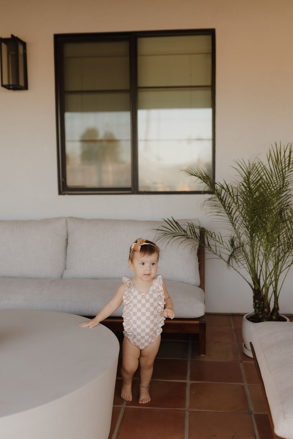Girls Sleeveless Swimsuit | Coastline - Tenth & Pine - Swimsuit - 0 - 6 months - forever french baby