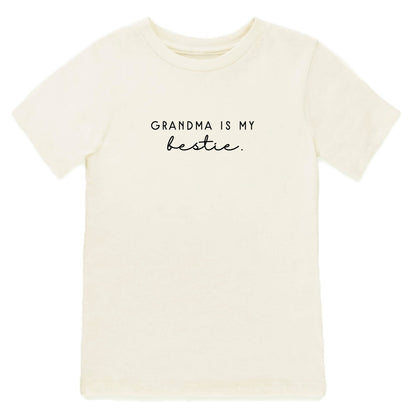 Grandma is My Bestie - Organic Cotton Kids Graphic Tee - Tenth &amp; Pine - Short Sleeve Tee