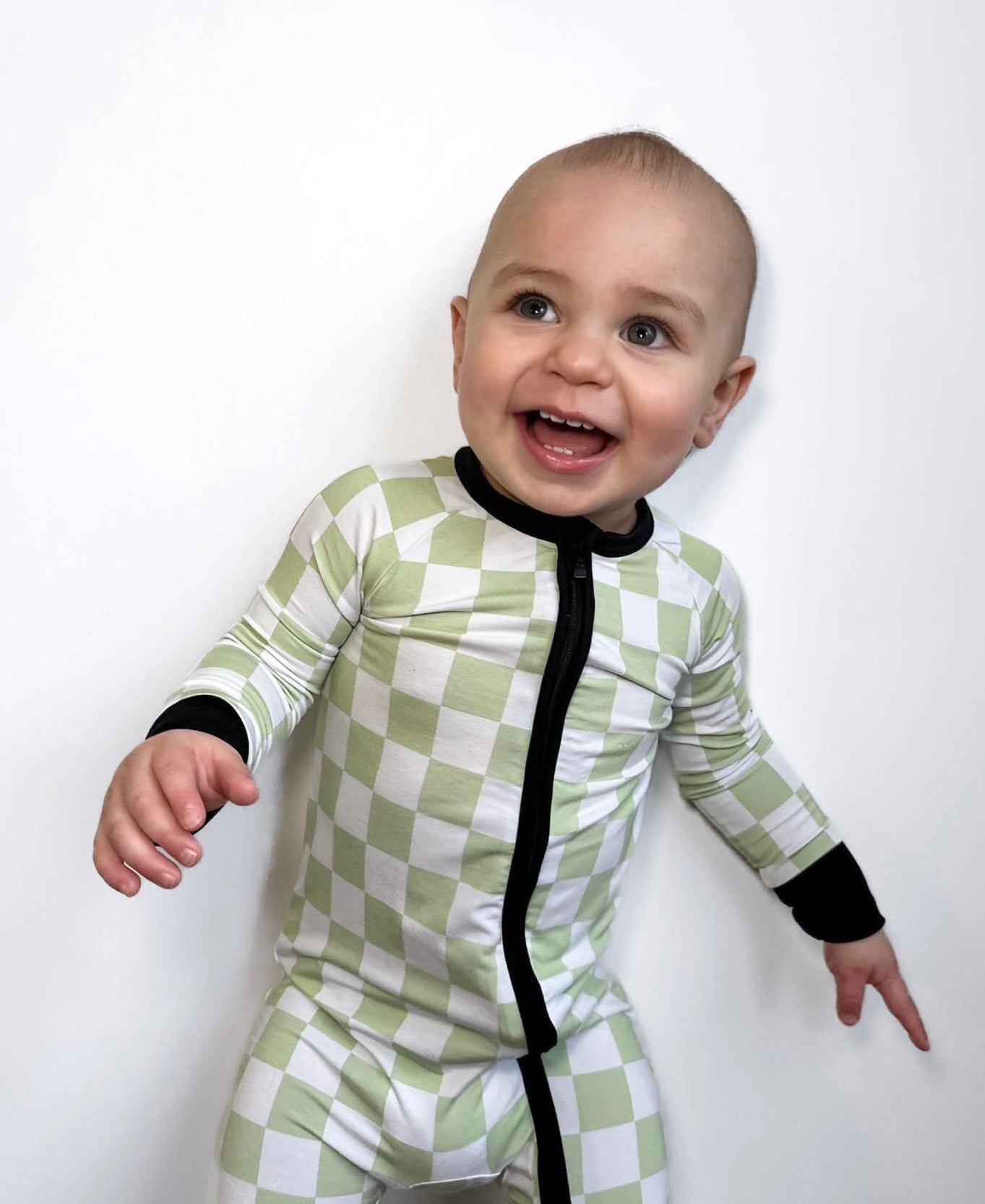 Green Checker - Zippy - Tenth &amp; Pine - 0 - 3M (zippy)