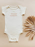 Happy Camper Clay Organic Cotton Short Sleeve Baby Bodysuit - Tenth & Pine - Short Sleeve Onesie - 0 - 3M - Tenth & Pine