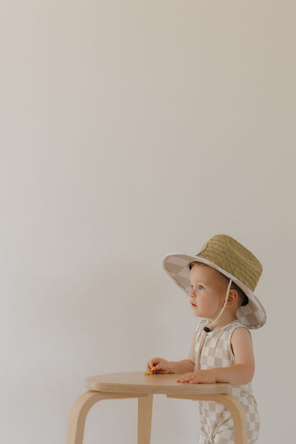 Harem Bamboo Romper | Checkerboard - Tenth & Pine - Romper - Newborn - forever french baby