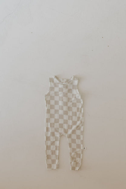 Harem Bamboo Romper | Checkerboard - Tenth & Pine - Romper - Newborn - forever french baby