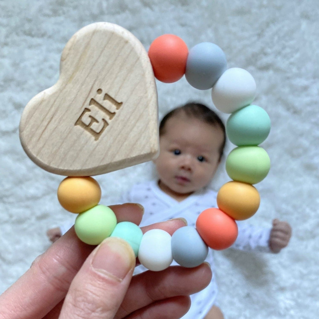 Heart Charm Teether - Tenth & Pine - Pacifiers & Teethers - Bannor