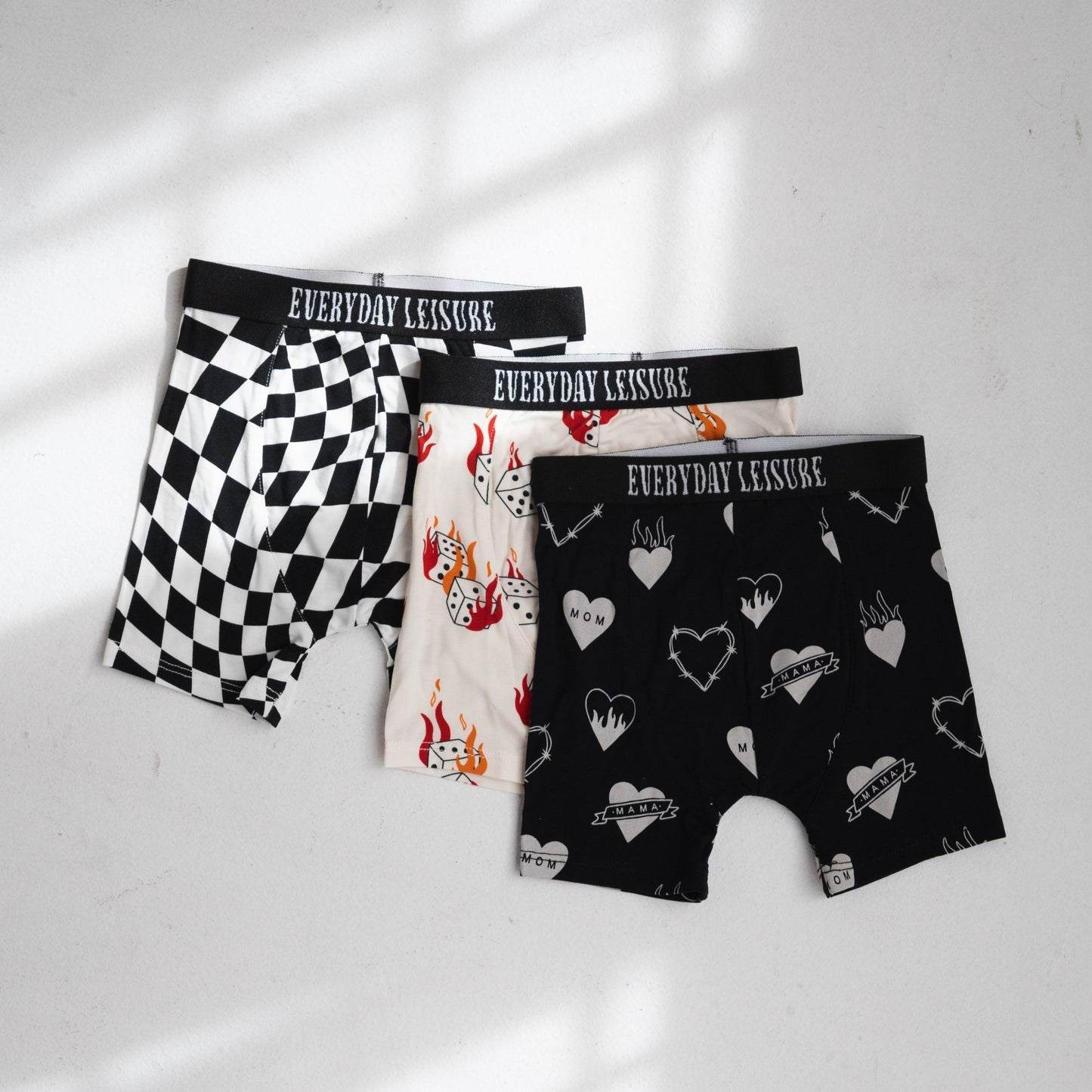 Hearts On Fire | Boxer Briefs 3 - pk - Tenth & Pine - underwear - XS - 2/3