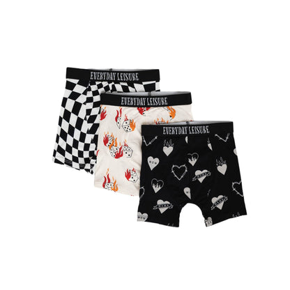 Hearts On Fire | Boxer Briefs 3 - pk - Tenth & Pine - underwear - XS - 2/3