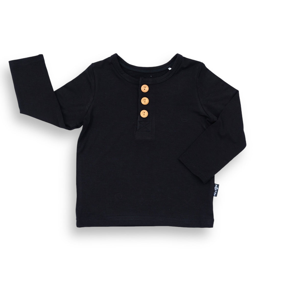 HENLEY LONG SLEEVE - Midnight - Tenth & Pine - henley long sleeve - 0/6m