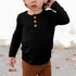 HENLEY LONG SLEEVE - Midnight - Tenth & Pine - henley long sleeve - 0/6m