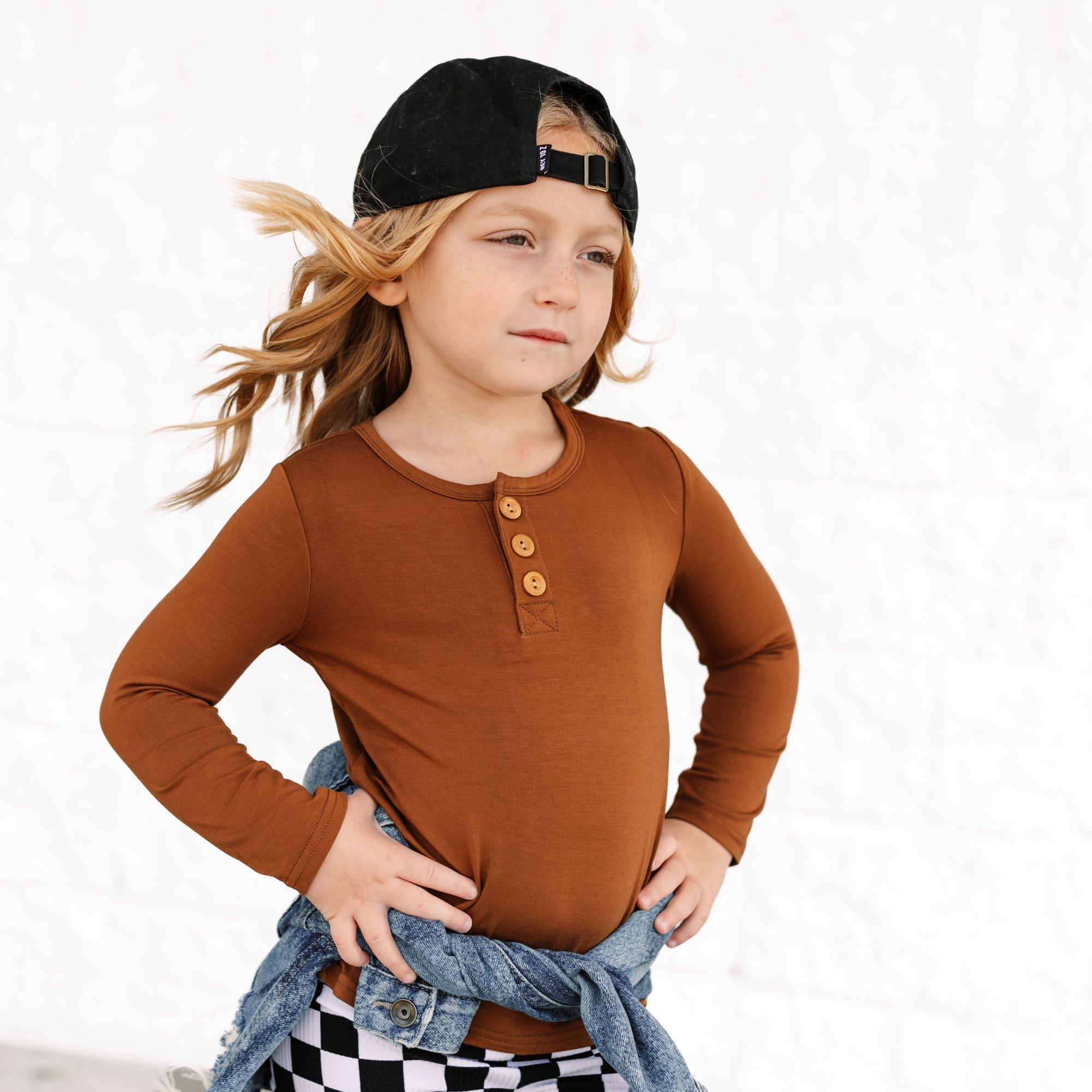 HENLEY LONG SLEEVE - Sienna - Tenth &amp; Pine - henley long sleeve - 0/6m