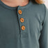 HENLEY LONG SLEEVE - Slate - Tenth & Pine - henley long sleeve - 0/6m