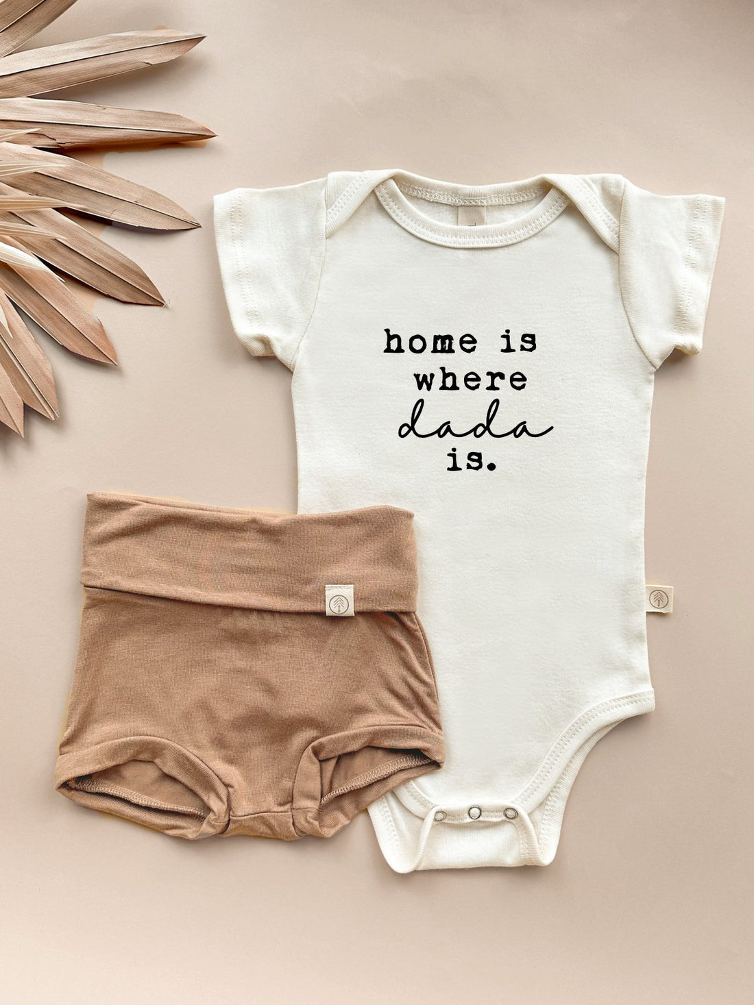 Home is Where Dada is - Bundle Clay Bloomers Outfit Set - Tenth &amp; Pine - Baby Gift Sets