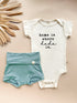 Home is Where Dada is - Bundle Seafoam Bloomers Outfit Set - Tenth & Pine - Baby Gift Sets