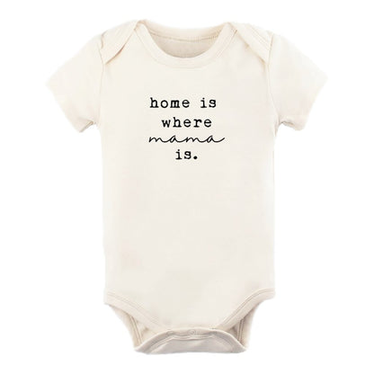 Home is Where Mama Is - Organic Cotton Bodysuit - Tenth &amp; Pine - Short Sleeve Onesie