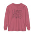 I Love You More Adult Long Sleeve T-Shirt - Tenth & Pine - Long Sleeve Adult Tee - S - Crimson