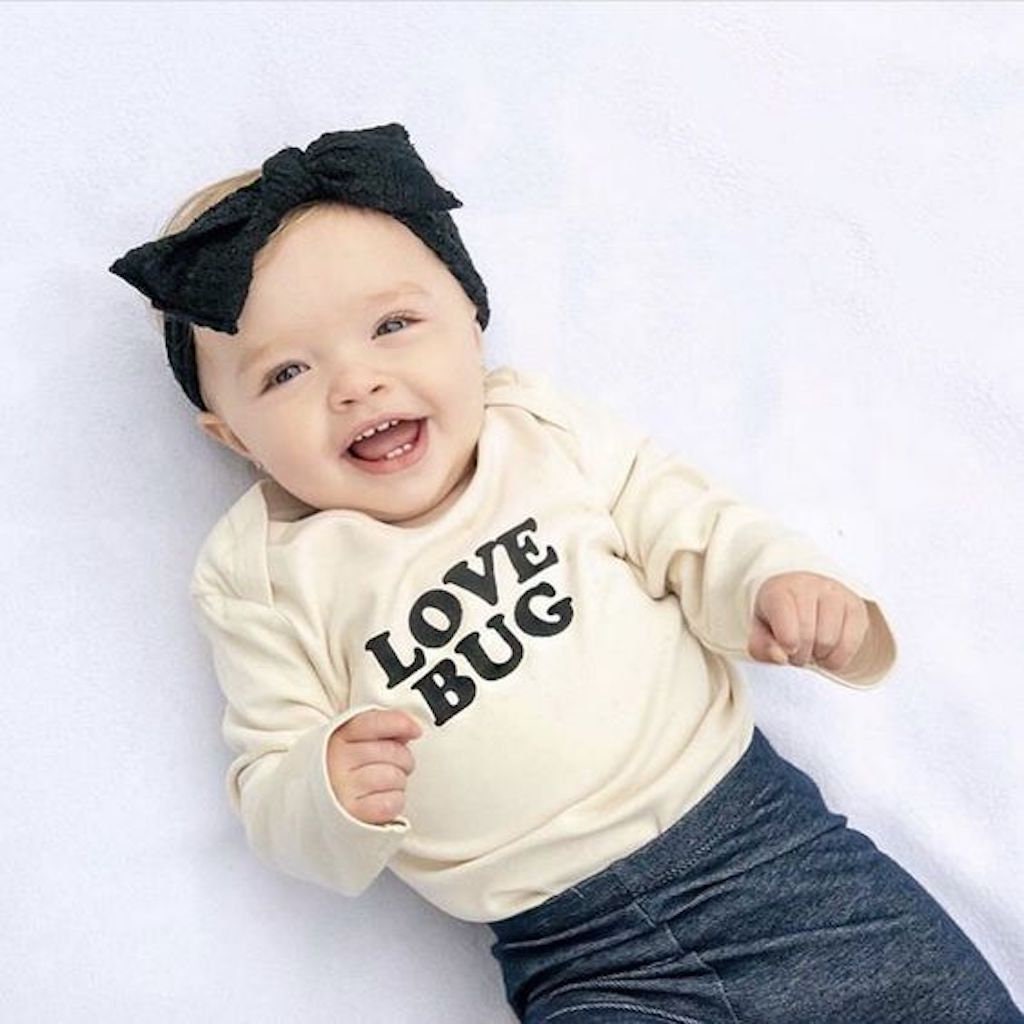 Love Bug Long Sleeve Onesie®, Baby, Girl, Boy, Infant, Toddler, Newborn, Organic, Bodysuit, Outfit, One Piece, Unisex, Gender Neutral, Words