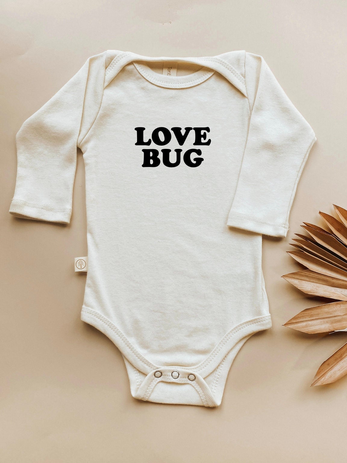 Love Bug Long Sleeve Onesie®, Baby, Girl, Boy, Infant, Toddler, Newborn, Organic, Bodysuit, Outfit, One Piece, Unisex, Gender Neutral, Words