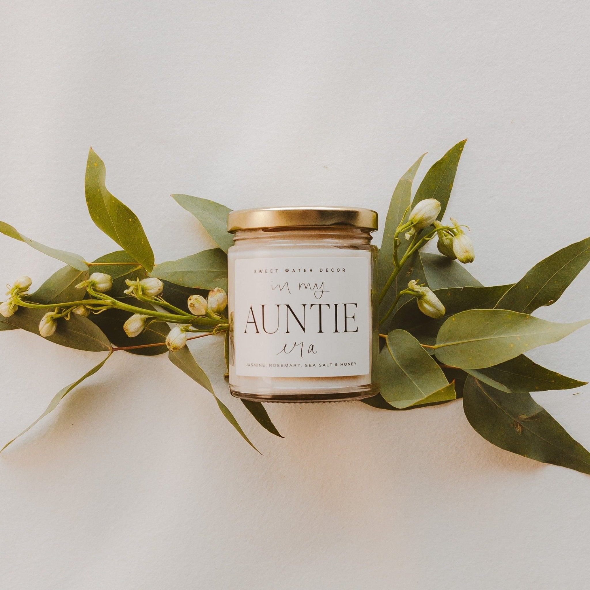 In My Auntie Era Soy Candle - Clear Jar - 9 oz (Wildflowers and Salt) - Tenth &amp; Pine - Candles - 