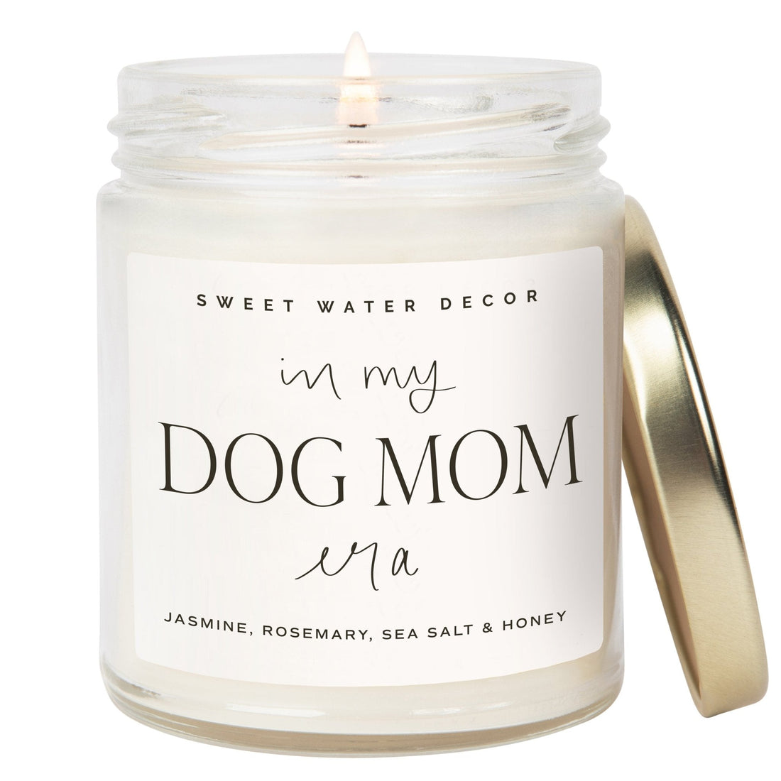 In My Dog Mom Era Soy Candle - Clear Jar - 9 oz - Tenth & Pine - Candles -