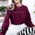 In my mama era Embroidered | Adult Sweatshirt - Tenth & Pine - Adult Sweatshirt - S - Maroon