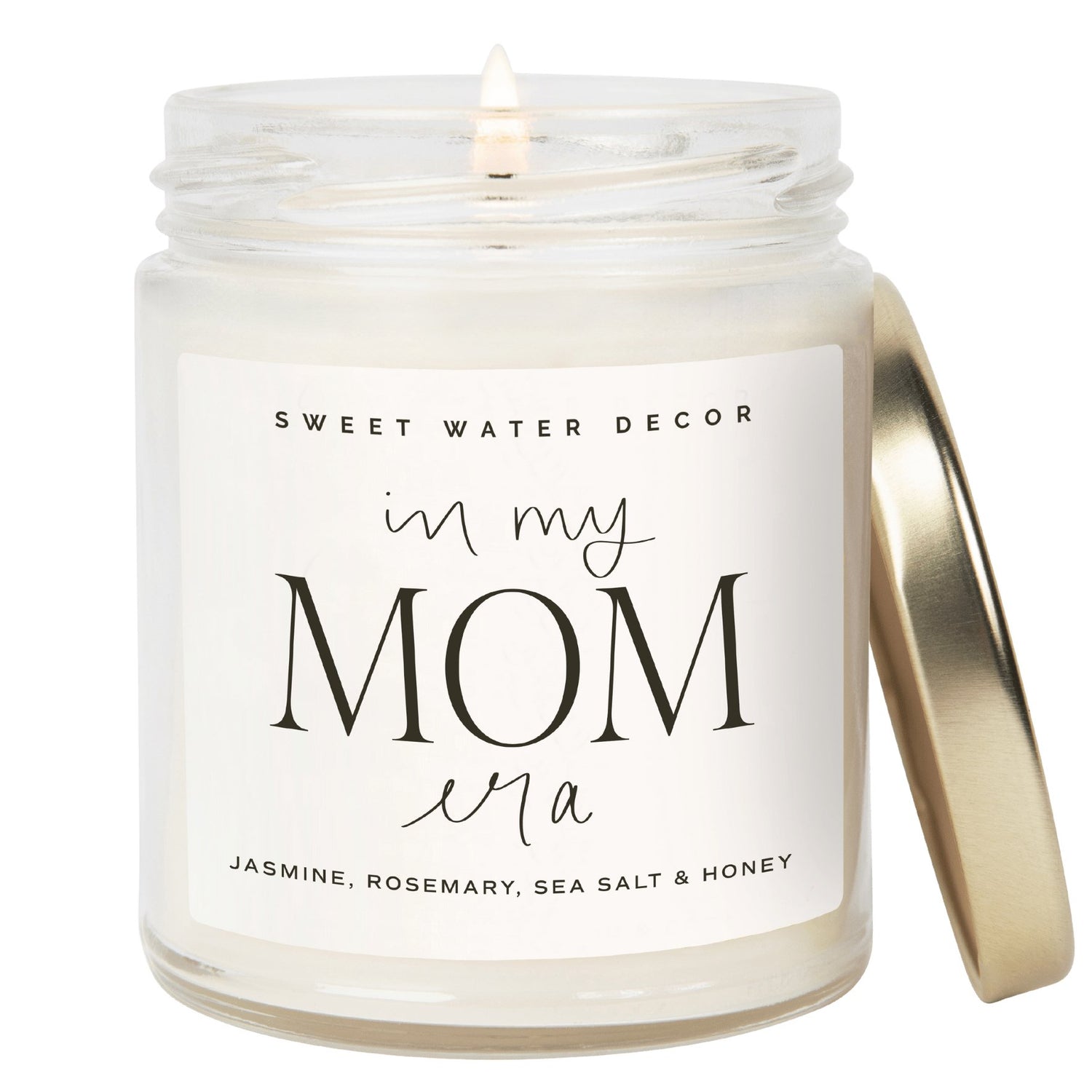 In My Mom Era Soy Candle - Clear Jar - 9 oz (Wildflowers and Salt) - Tenth &amp; Pine - Candles - 