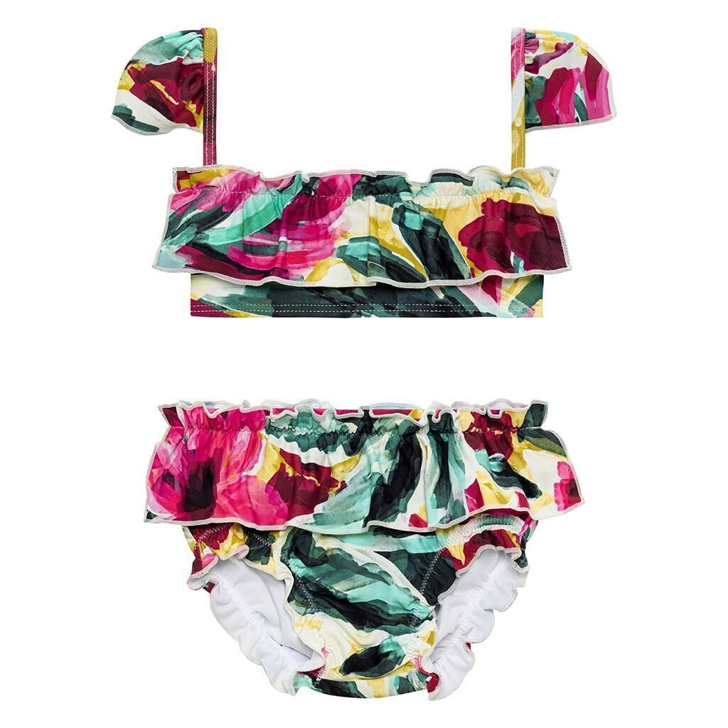 Isla Floral Mini Cabana Bikini Set - Tenth &amp; Pine - Mini Swimwear - 0 - 6 Months - Isla Floral - Montce