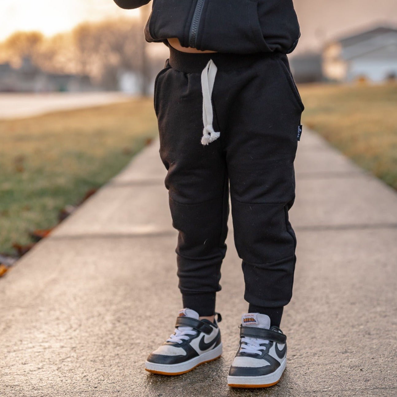 JOGGERS - Midnight Bamboo French Terry - Tenth &amp; Pine - jogger pants - 0/6M