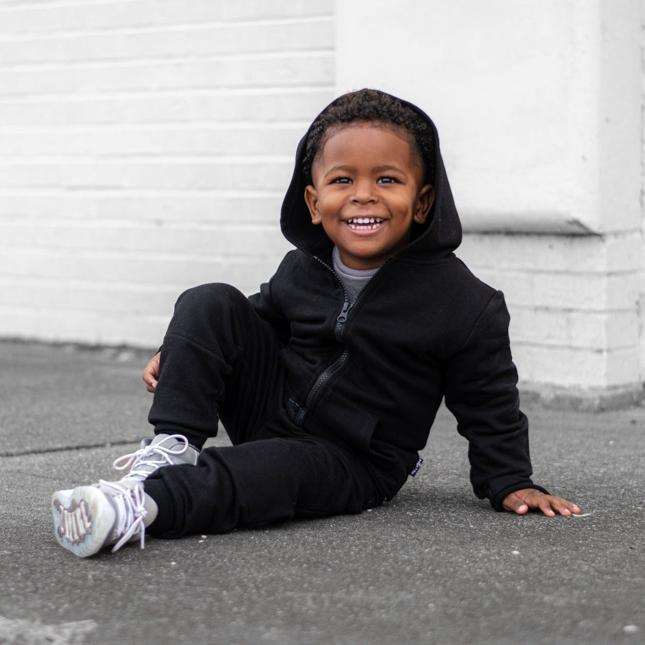 JOGGERS - Midnight Bamboo French Terry - Tenth &amp; Pine - jogger pants - 0/6M