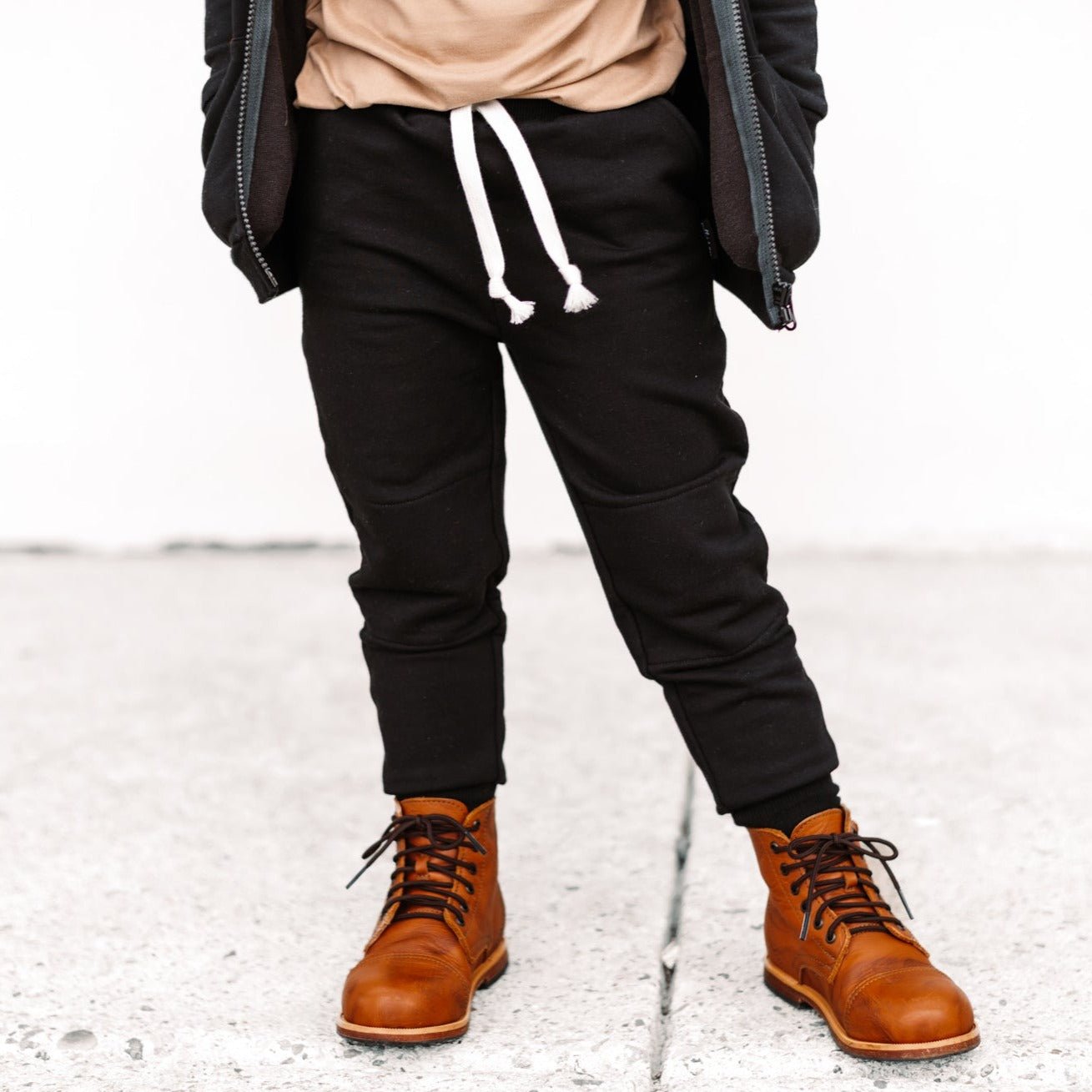 JOGGERS - Midnight Bamboo French Terry - Tenth &amp; Pine - jogger pants - 0/6M