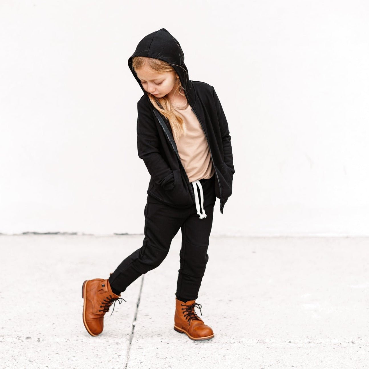 JOGGERS - Midnight Bamboo French Terry - Tenth &amp; Pine - jogger pants - 0/6M