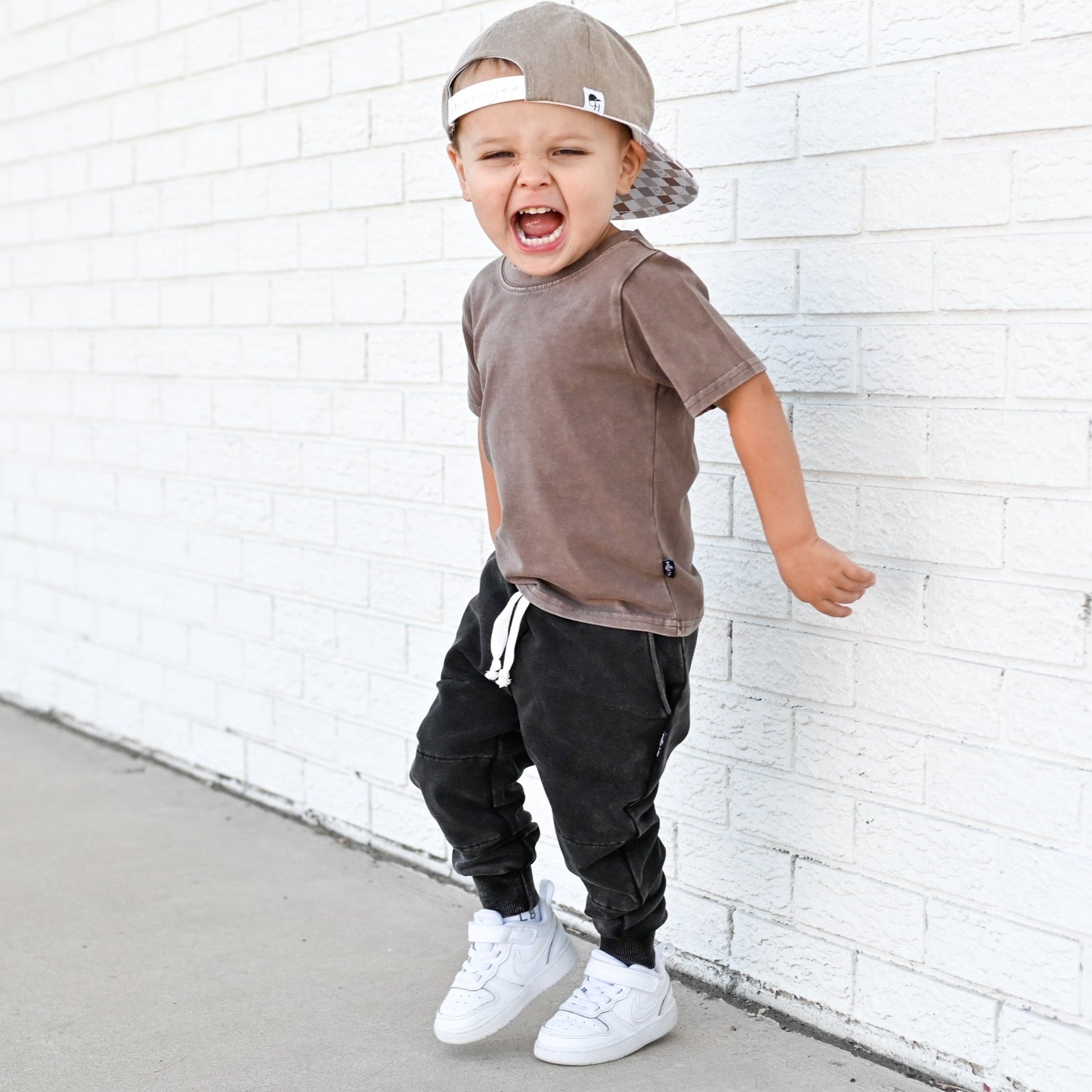 JOGGERS - Midnight Snow Wash French Terry - Tenth &amp; Pine - jogger pants - 0/6M