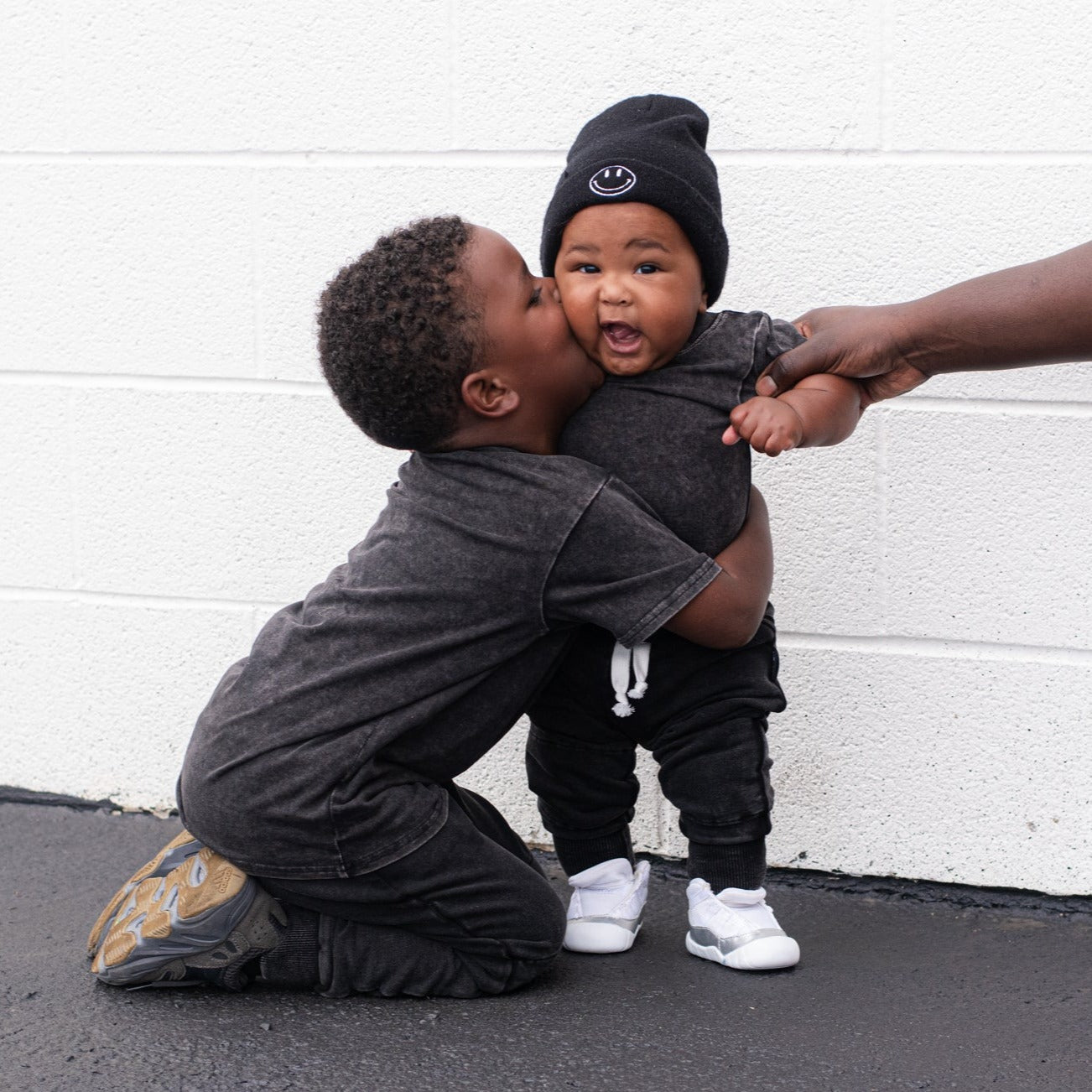 JOGGERS - Midnight Snow Wash French Terry - Tenth &amp; Pine - jogger pants - 0/6M