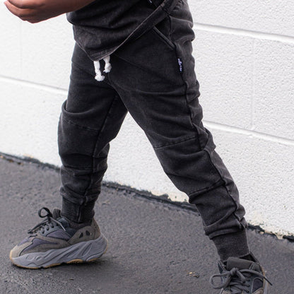 JOGGERS - Midnight Snow Wash French Terry - Tenth &amp; Pine - jogger pants - 0/6M