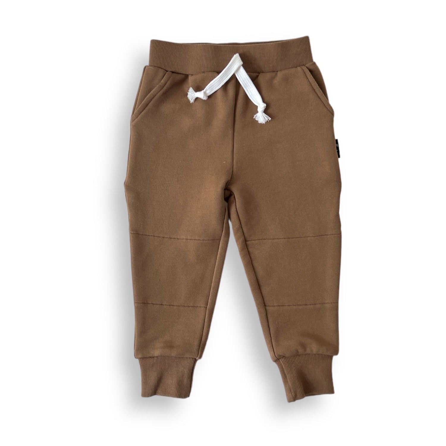 JOGGERS - Mocha Bamboo French Terry - Tenth &amp; Pine - jogger pants - 0/6M