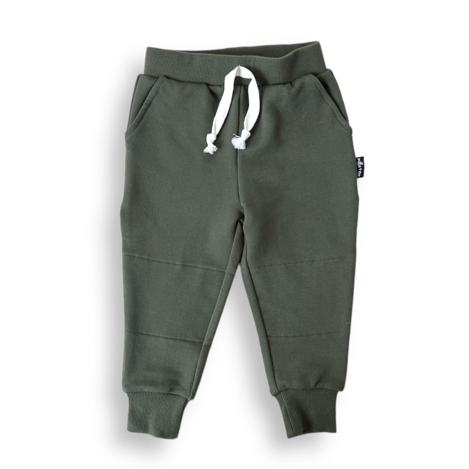 JOGGERS - Moss Bamboo French Terry - Tenth &amp; Pine - jogger pants - 0/6M