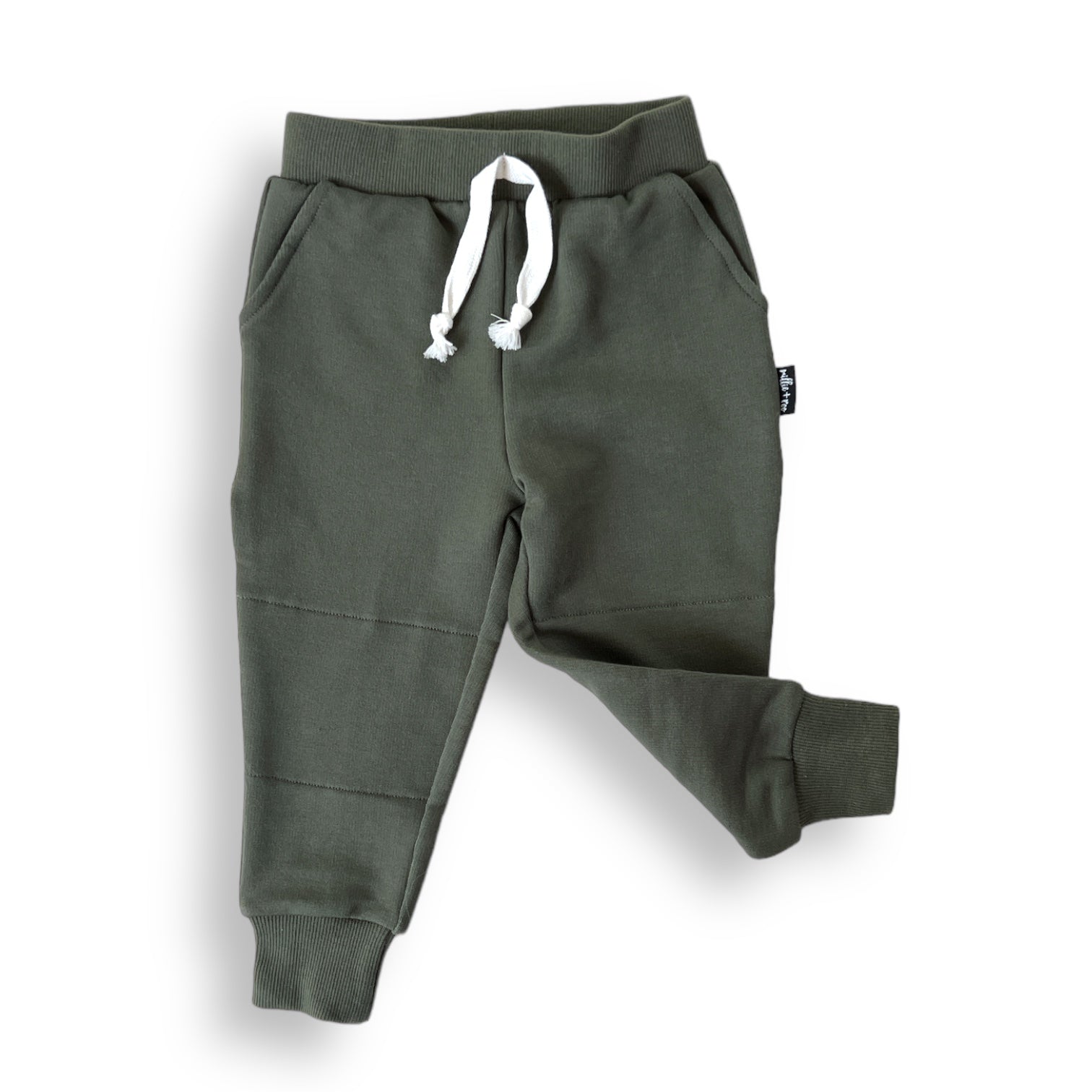 JOGGERS - Moss Bamboo French Terry - Tenth &amp; Pine - jogger pants - 0/6M