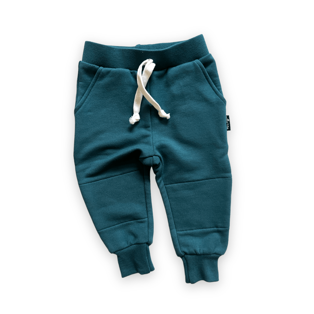 JOGGERS - Peacock Bamboo French Terry - Tenth & Pine - jogger pants - 0/6M