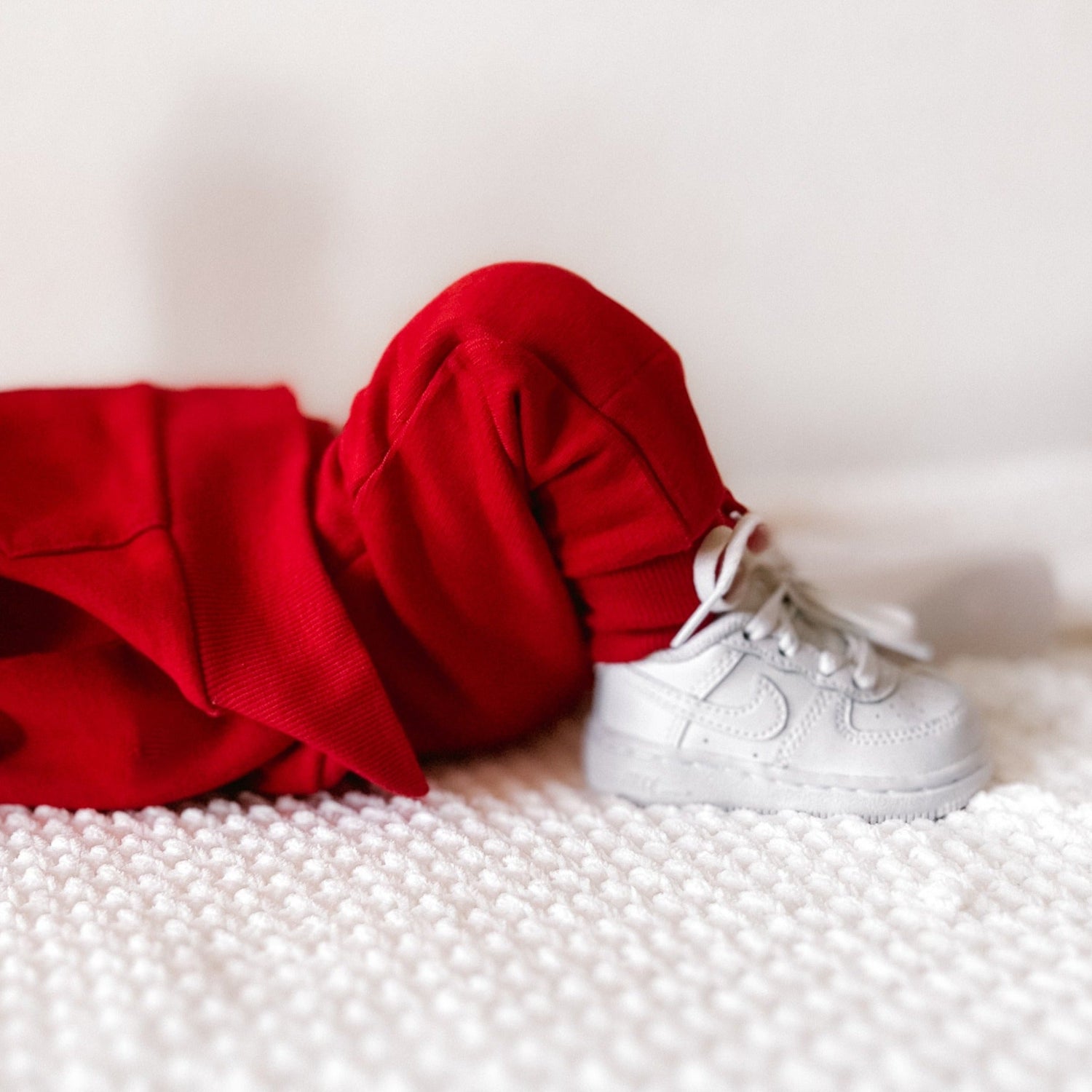 JOGGERS - Red Bamboo French Terry - Tenth &amp; Pine - jogger pants - 0/6M