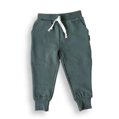 JOGGERS - Slate Bamboo French Terry - Tenth &amp; Pine - jogger pants - 0/6M