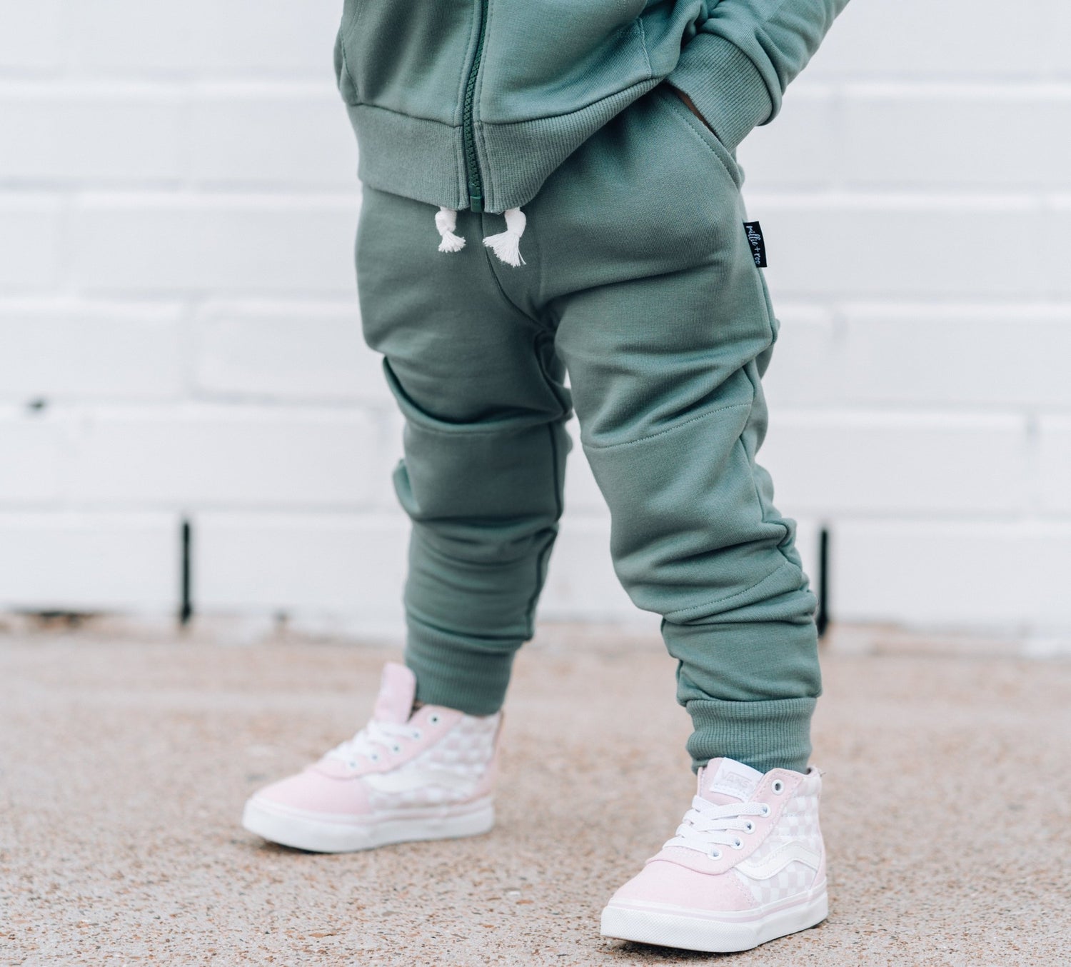 JOGGERS - Slate Bamboo French Terry - Tenth &amp; Pine - jogger pants - 0/6M