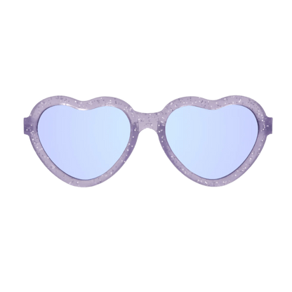 Lavender Shimmer | Purple Mirrored Lenses - Tenth & Pine - Sunglasses - Ages 0 - 2 - Limited Edition Heart - Babiators Sunglasses