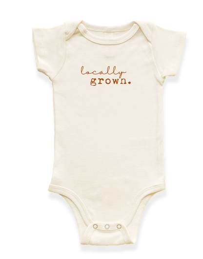 Locally Grown Organic Baby Bodysuit