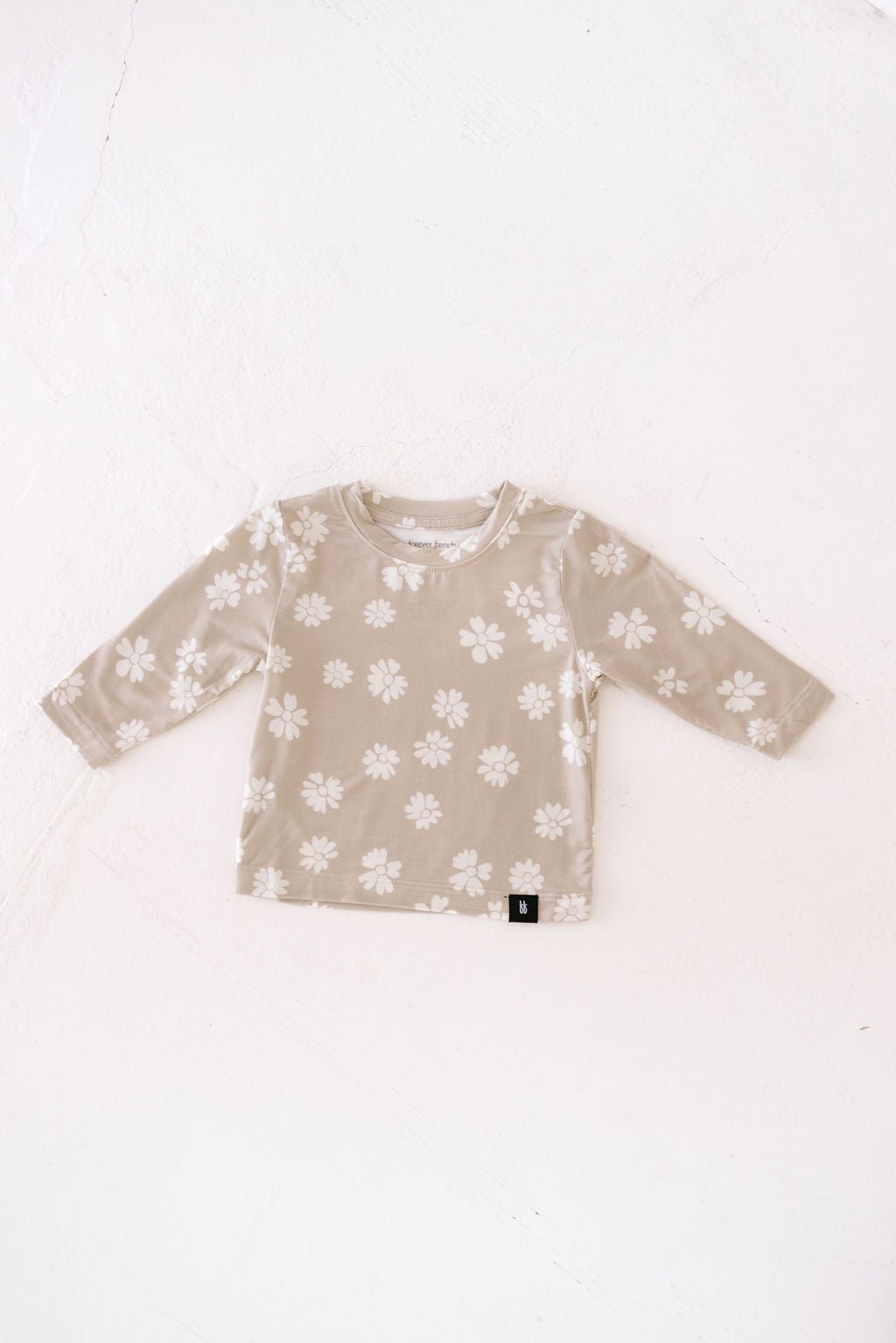 Long Sleeve Bamboo T-Shirt | Lazy Daisy - Tenth &amp; Pine - T-Shirt - 0 - 3 Months