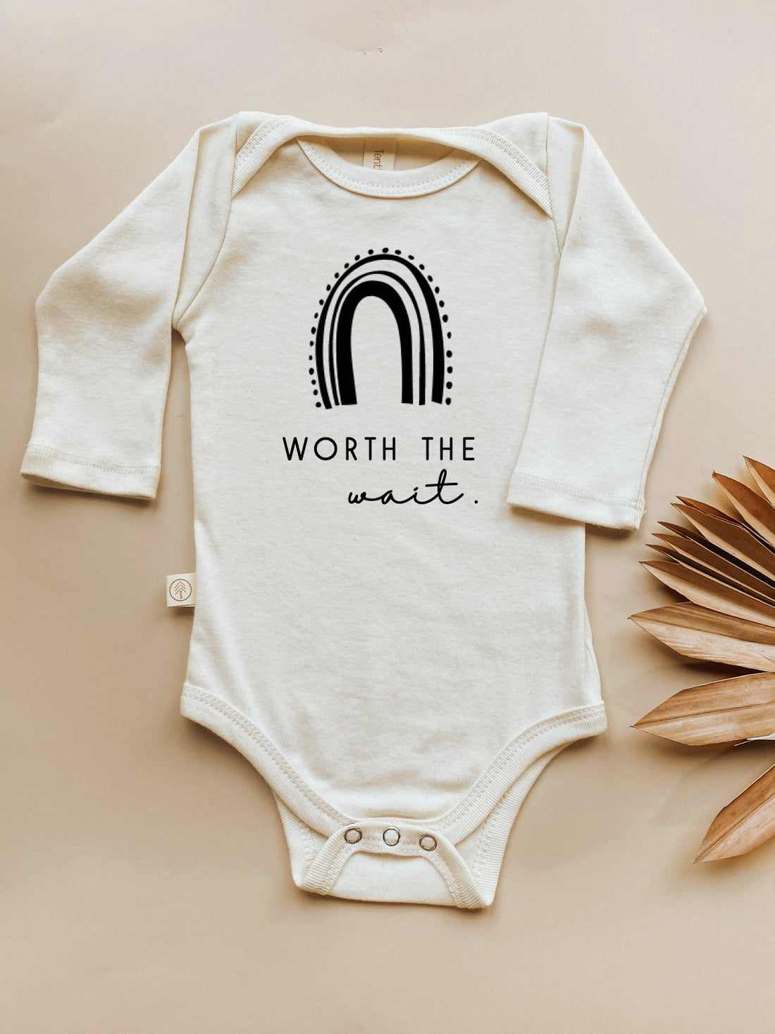 Long Sleeve Bodysuit | Worth the Wait | Organic Cotton - Tenth &amp; Pine - Long Sleeve Onesie