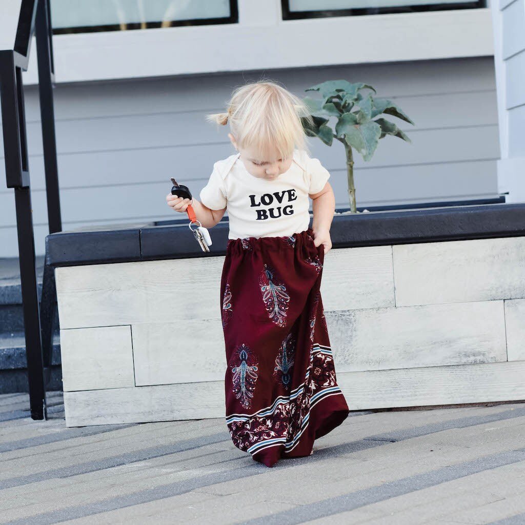Love Bug Onesie® Bodysuit, Organic Baby Clothes, Gender Neutral Baby Clothes, Coming Home Baby Clothes, Newborn Baby Clothes, Made in USA - Tenth & Pine - Bodysuits - 0 - 3M