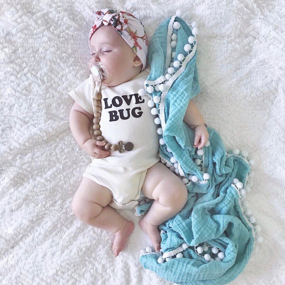 Love Bug Onesie® Bodysuit, Organic Baby Clothes, Gender Neutral Baby Clothes, Coming Home Baby Clothes, Newborn Baby Clothes, Made in USA - Tenth & Pine - Bodysuits - 0 - 3M